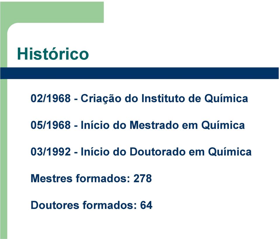 Química 03/1992 - Início do Doutorado em