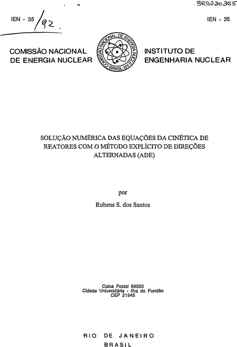 O MÉTODO EXPLÍCITO DE DIREÇÕES ALTERNADAS (ADE) por Rubens S.