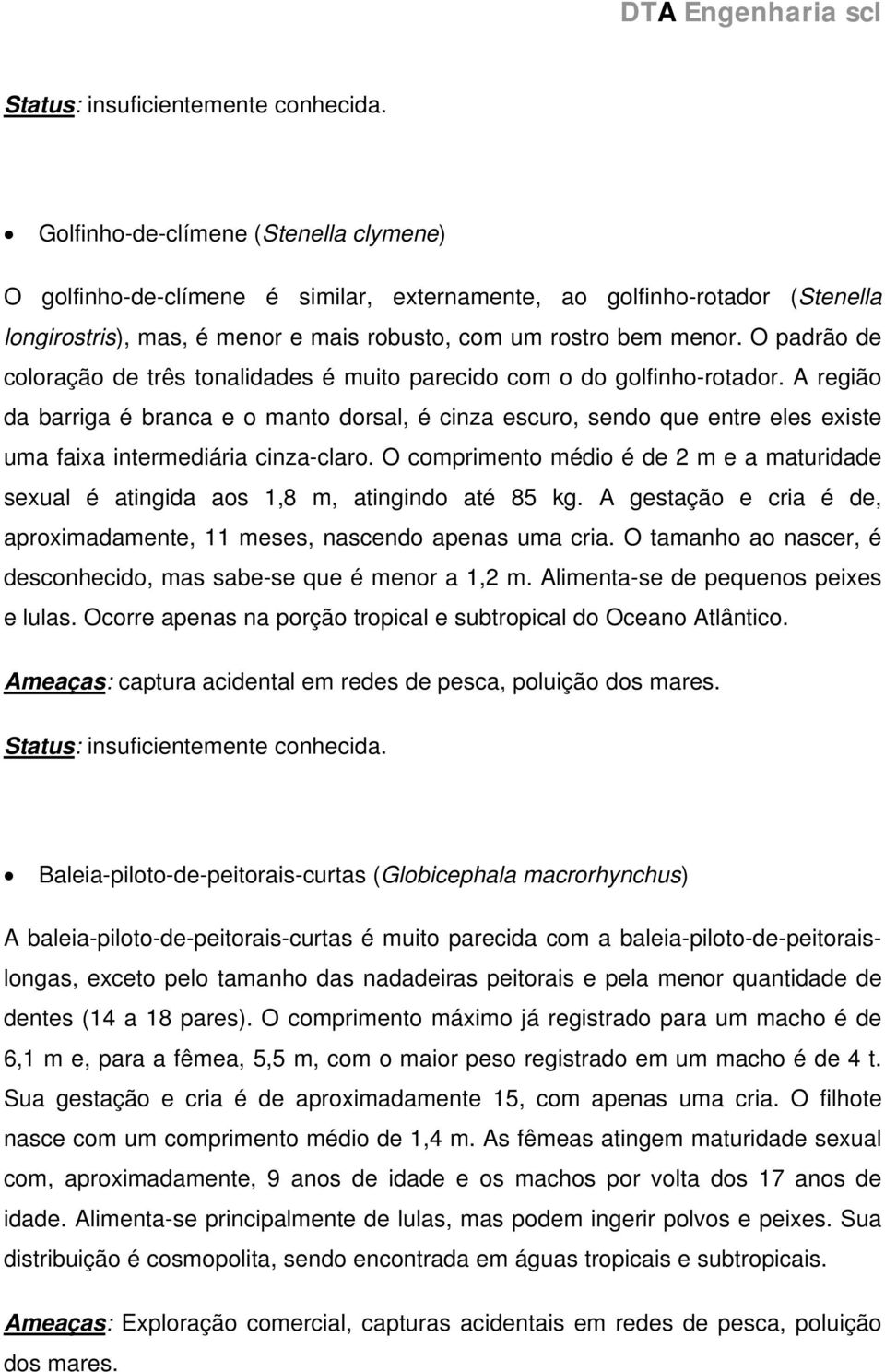 A região da barriga é branca e o manto dorsal, é cinza escuro, sendo que entre eles existe uma faixa intermediária cinza-claro.