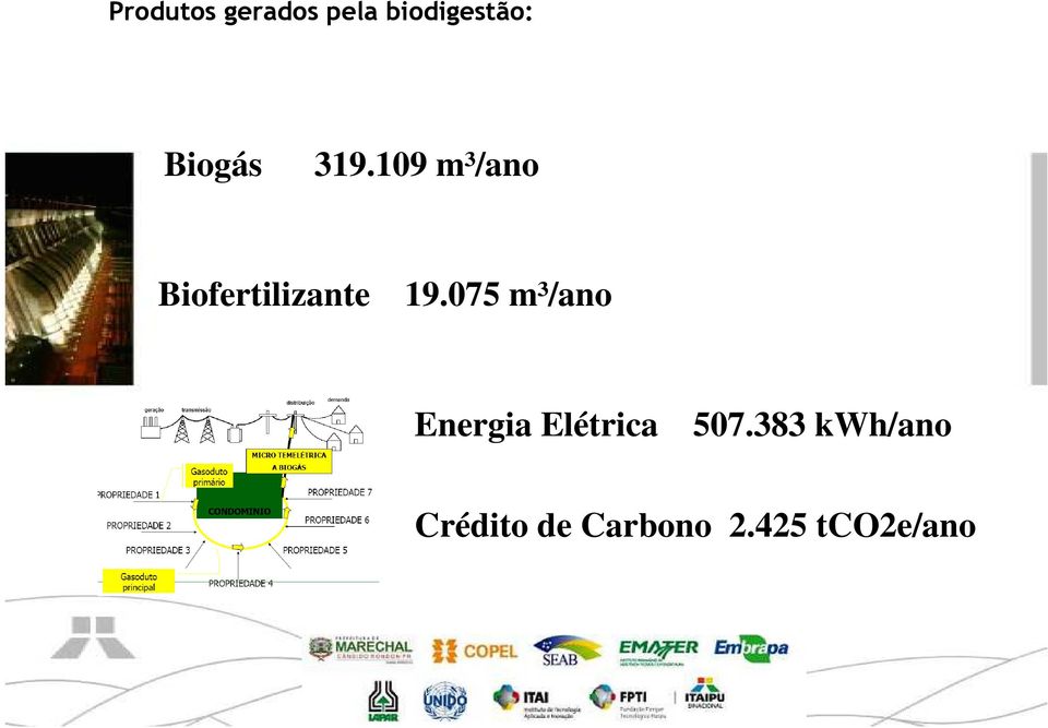 109 m³/ano Biofertilizante 19.