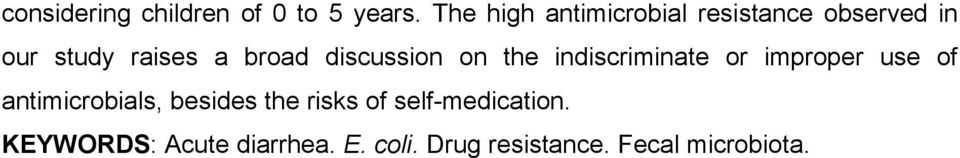 discussion on the indiscriminate or improper use of antimicrobials,