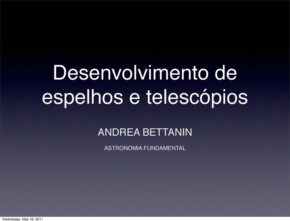 telescópios ANDREA