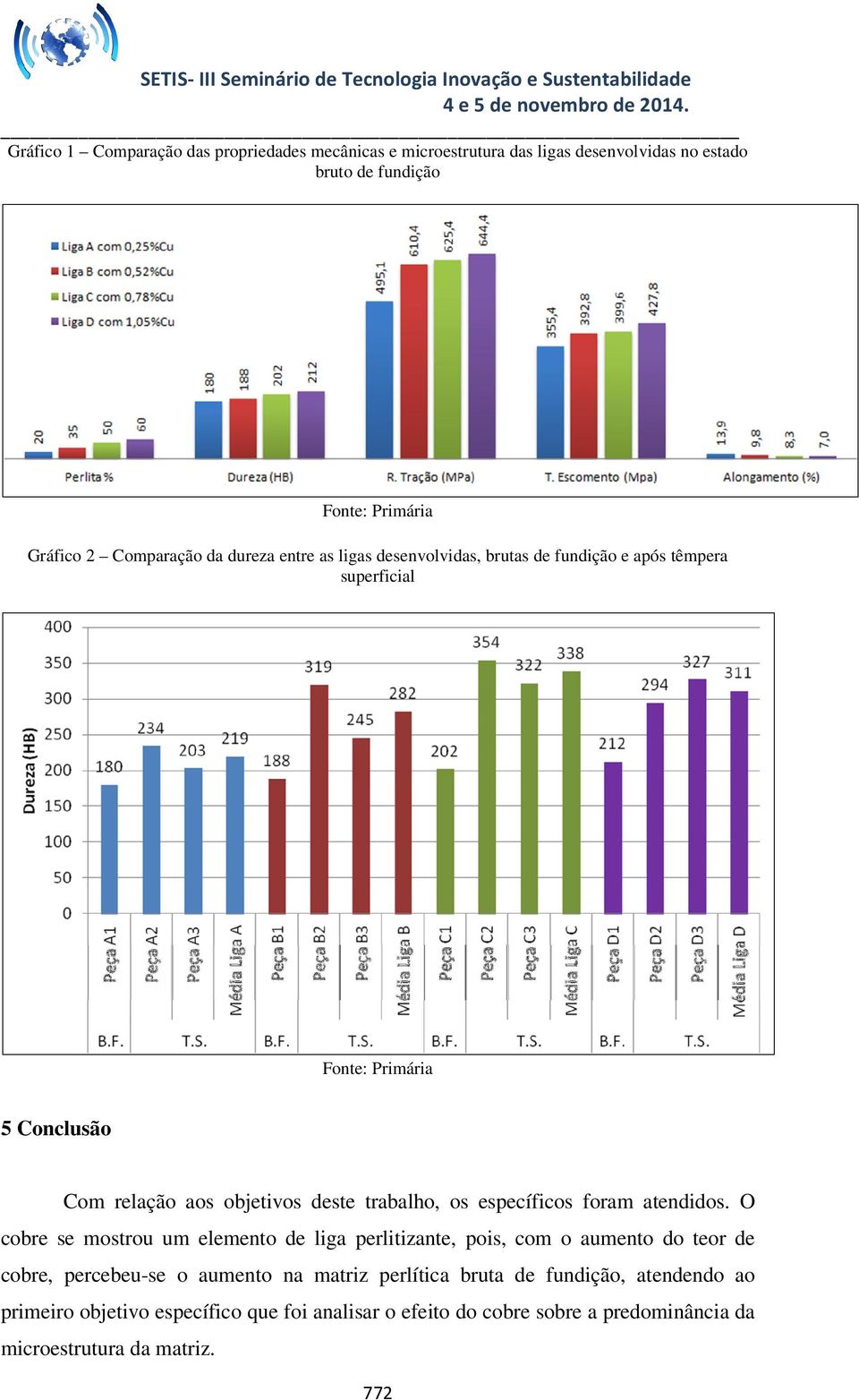 específicos foram atendidos.