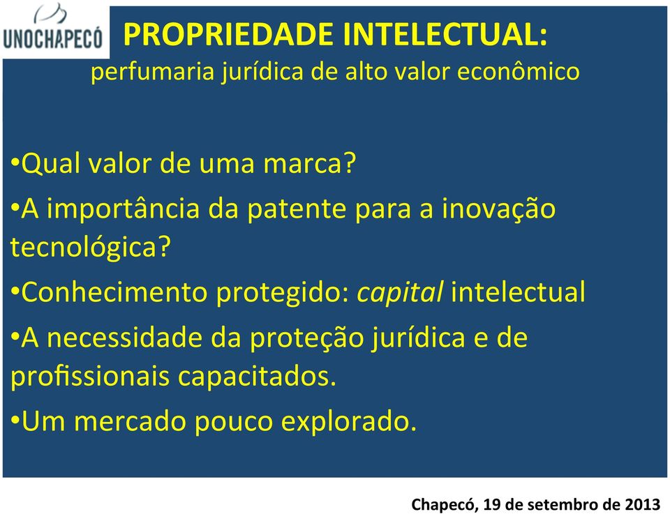 A importância da patente para a inovação tecnológica?