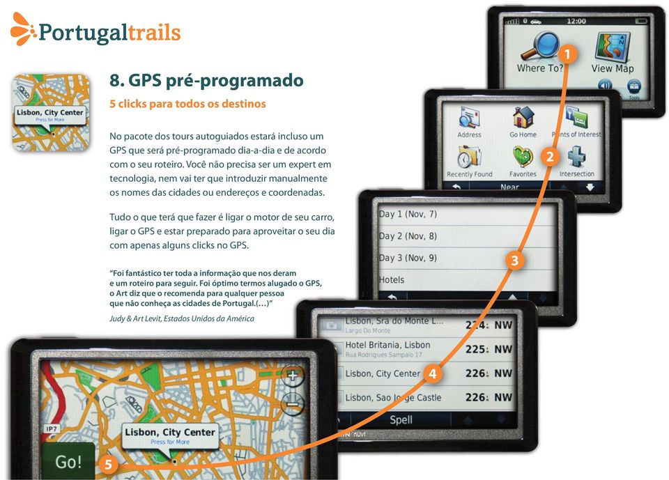 2 Tudo o que terá que fazer é ligar o motor de seu carro, ligar o GPS e estar preparado para aproveitar o seu dia com apenas alguns clicks no GPS.