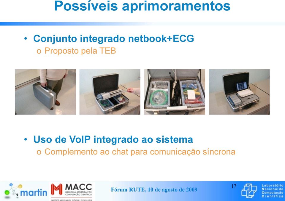 TEB Uso de VoIP integrado ao sistema o