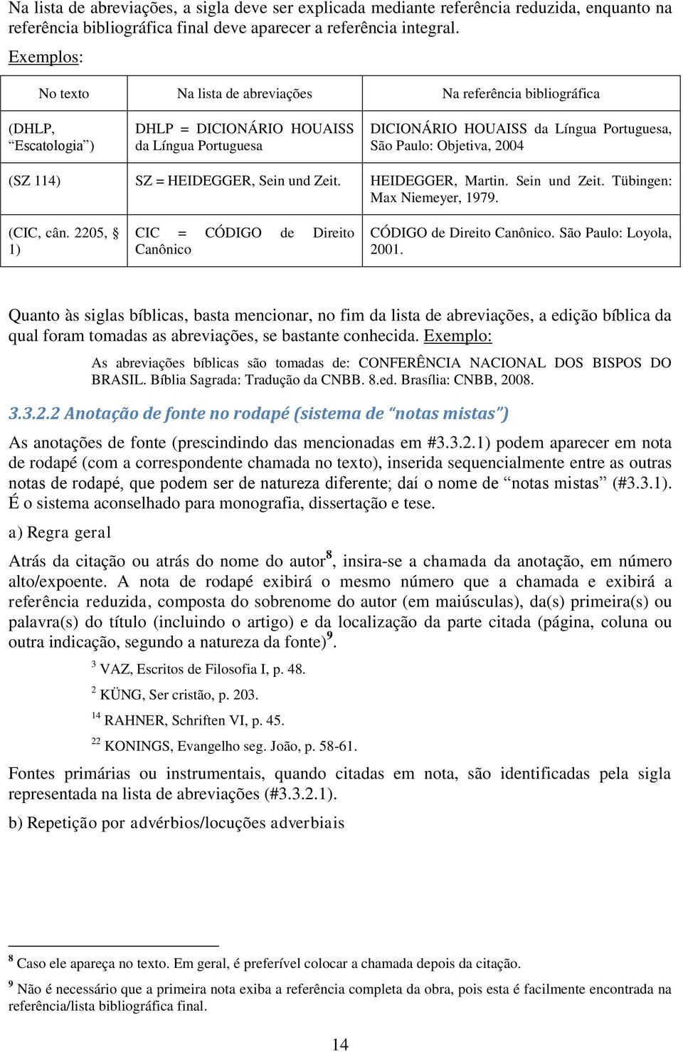 Objetiva, 2004 (SZ 114) SZ = HEIDEGGER, Sein und Zeit. HEIDEGGER, Martin. Sein und Zeit. Tübingen: Max Niemeyer, 1979. (CIC, cân. 2205, 1) CIC = CÓDIGO de Direito Canônico CÓDIGO de Direito Canônico.