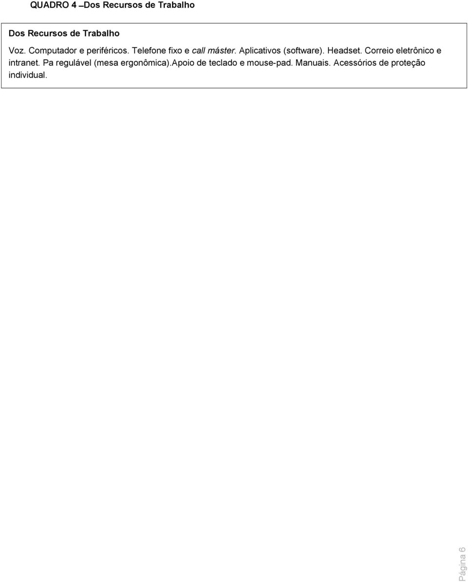 Aplicativos (software). Headset. Correio eletrônico e intranet.