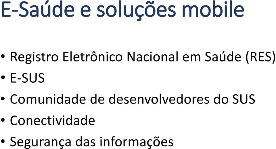 E-SUS Comunidade de desenvolvedores