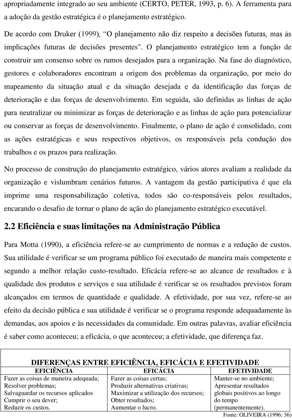 O planejamento estratégico tem a função de construir um consenso sobre os rumos desejados para a organização.