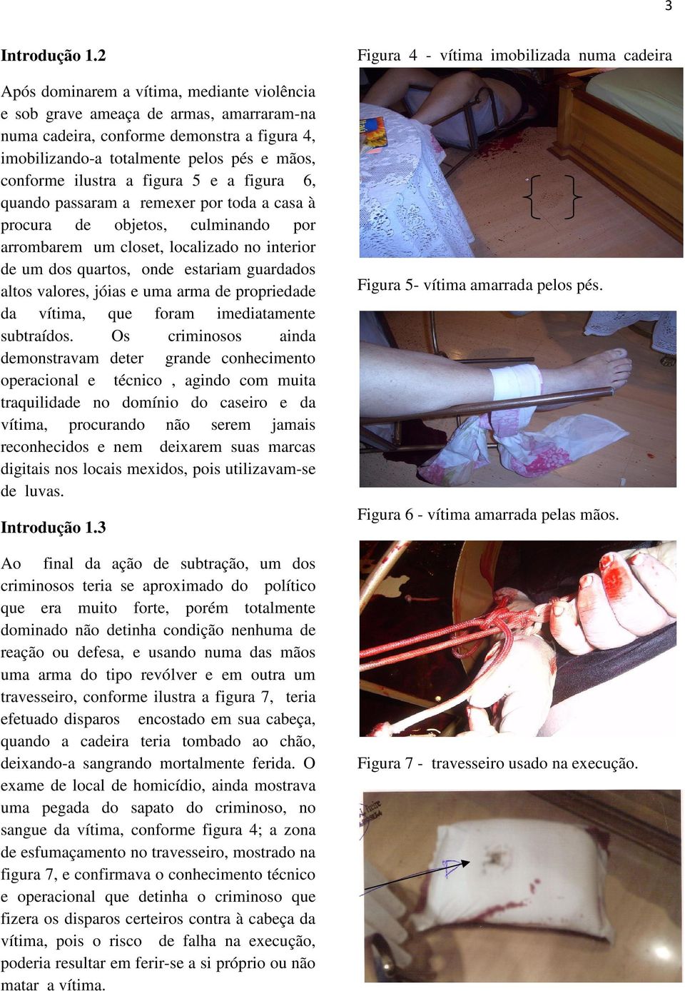 figura 5 e a figura 6, quando passaram a remexer por toda a casa à procura de objetos, culminando por arrombarem um closet, localizado no interior de um dos quartos, onde estariam guardados altos