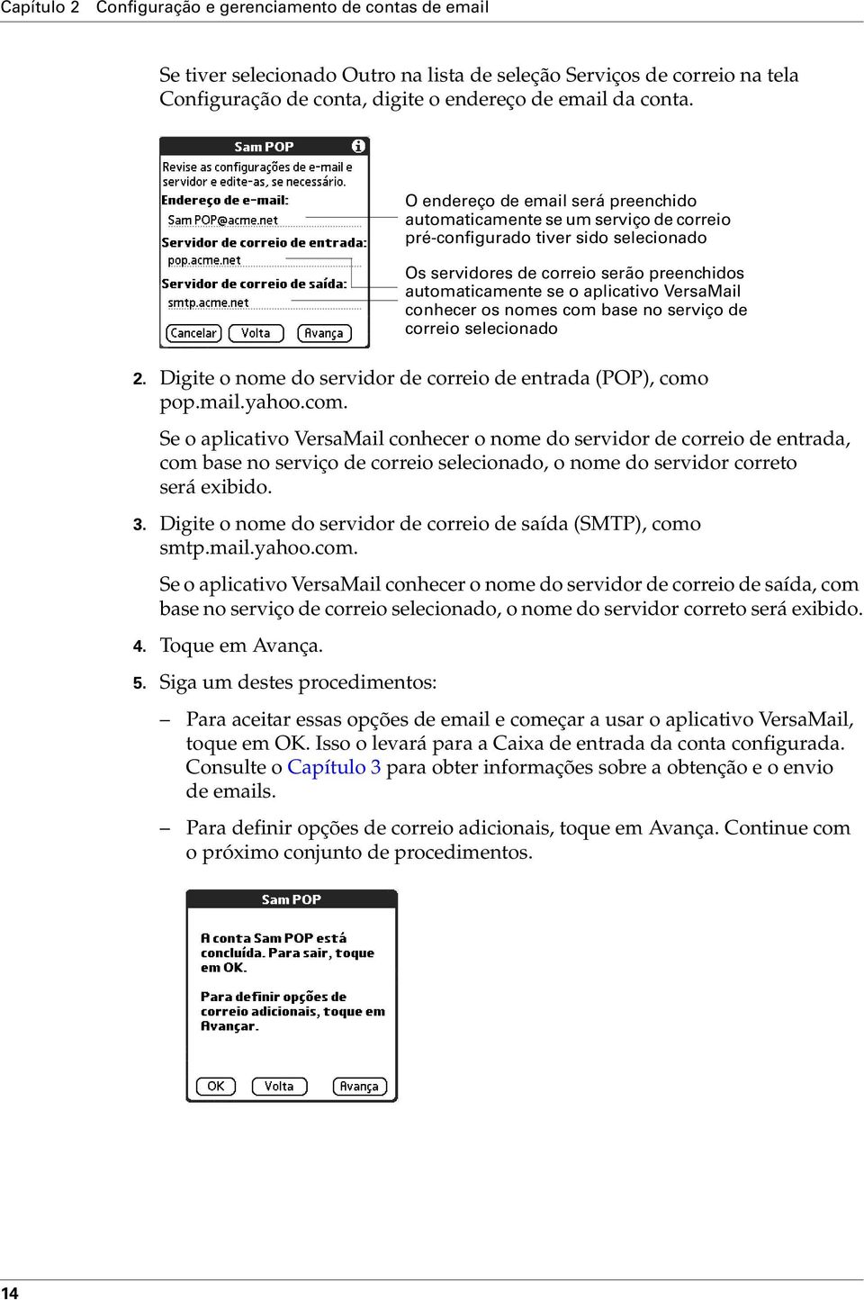 Digite o nome do servidor de correio de saída (SMTP), como