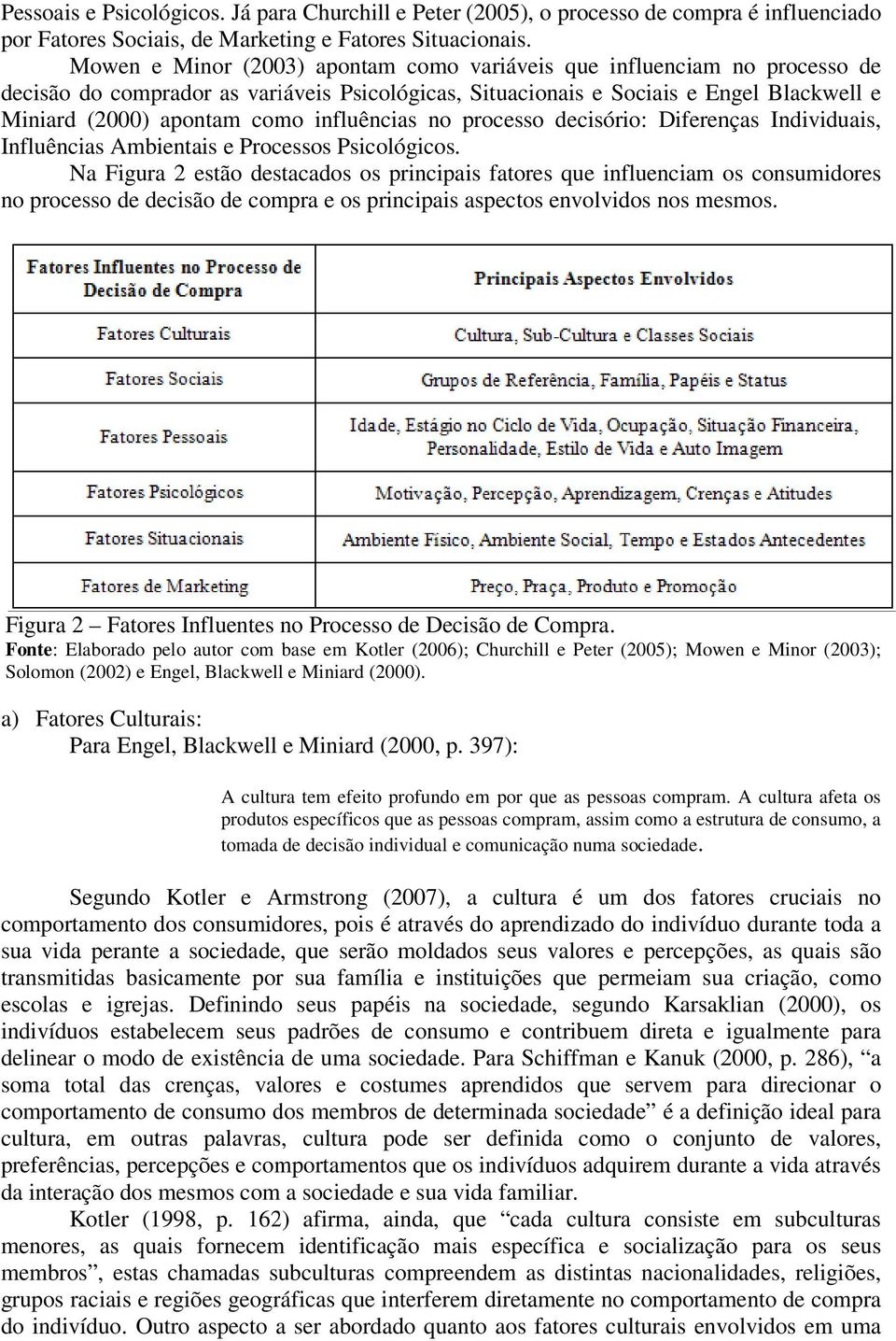 influências no processo decisório: Diferenças Individuais, Influências Ambientais e Processos Psicológicos.