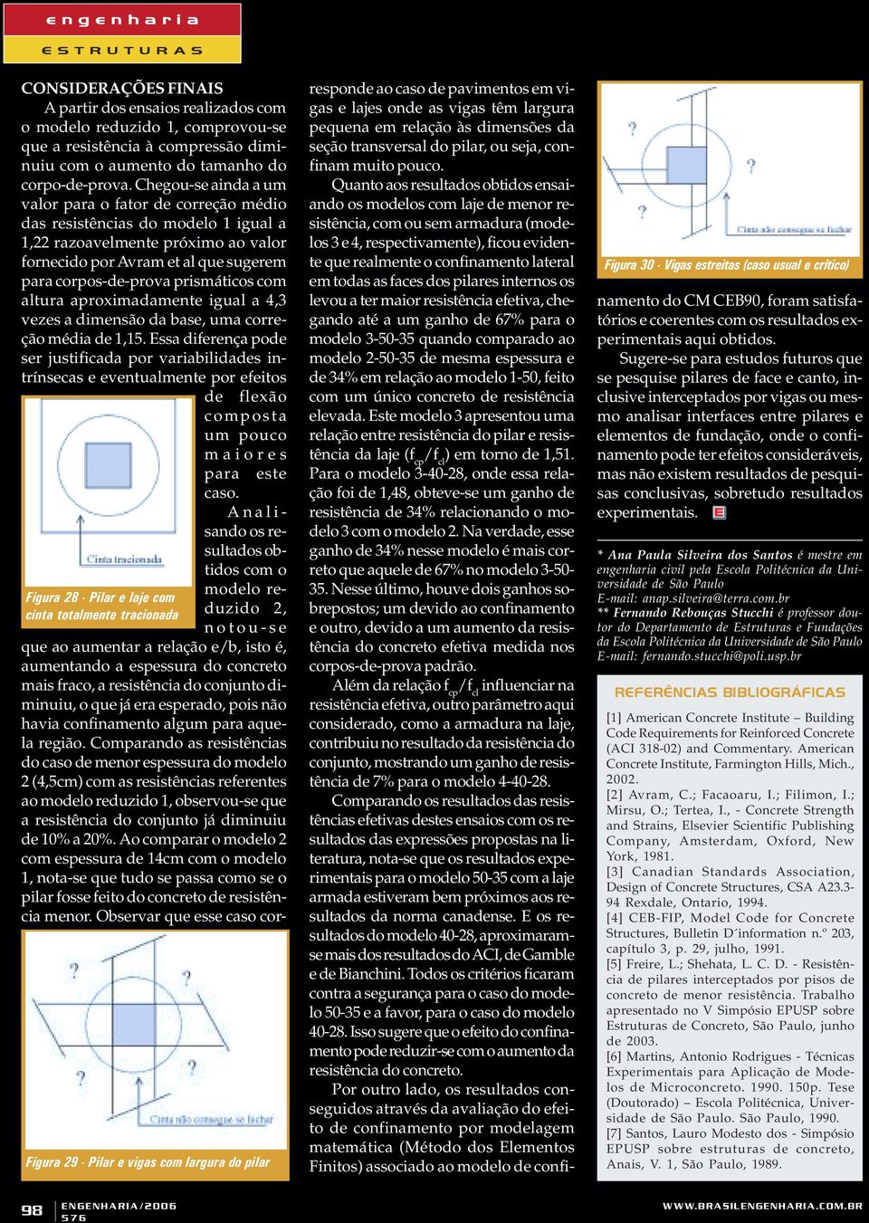 prismáticos com altura aproximadamente igual a 4,3 vezes a dimensão da base, uma correção média de 1,15.