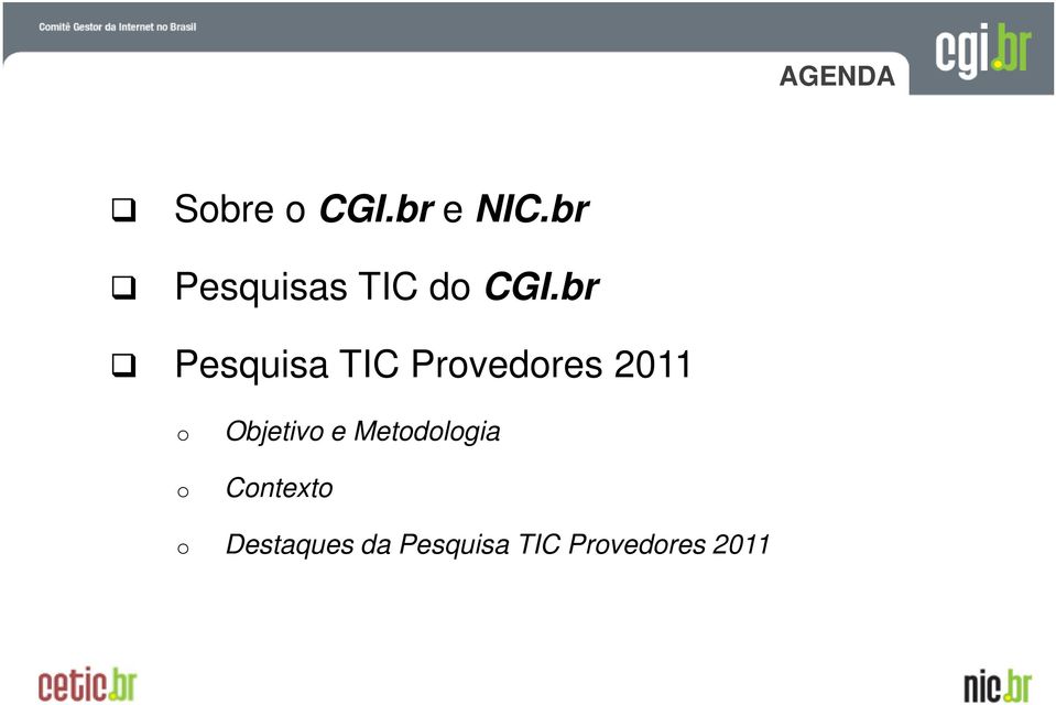 br Pesquisa TIC Provedores 2011 o