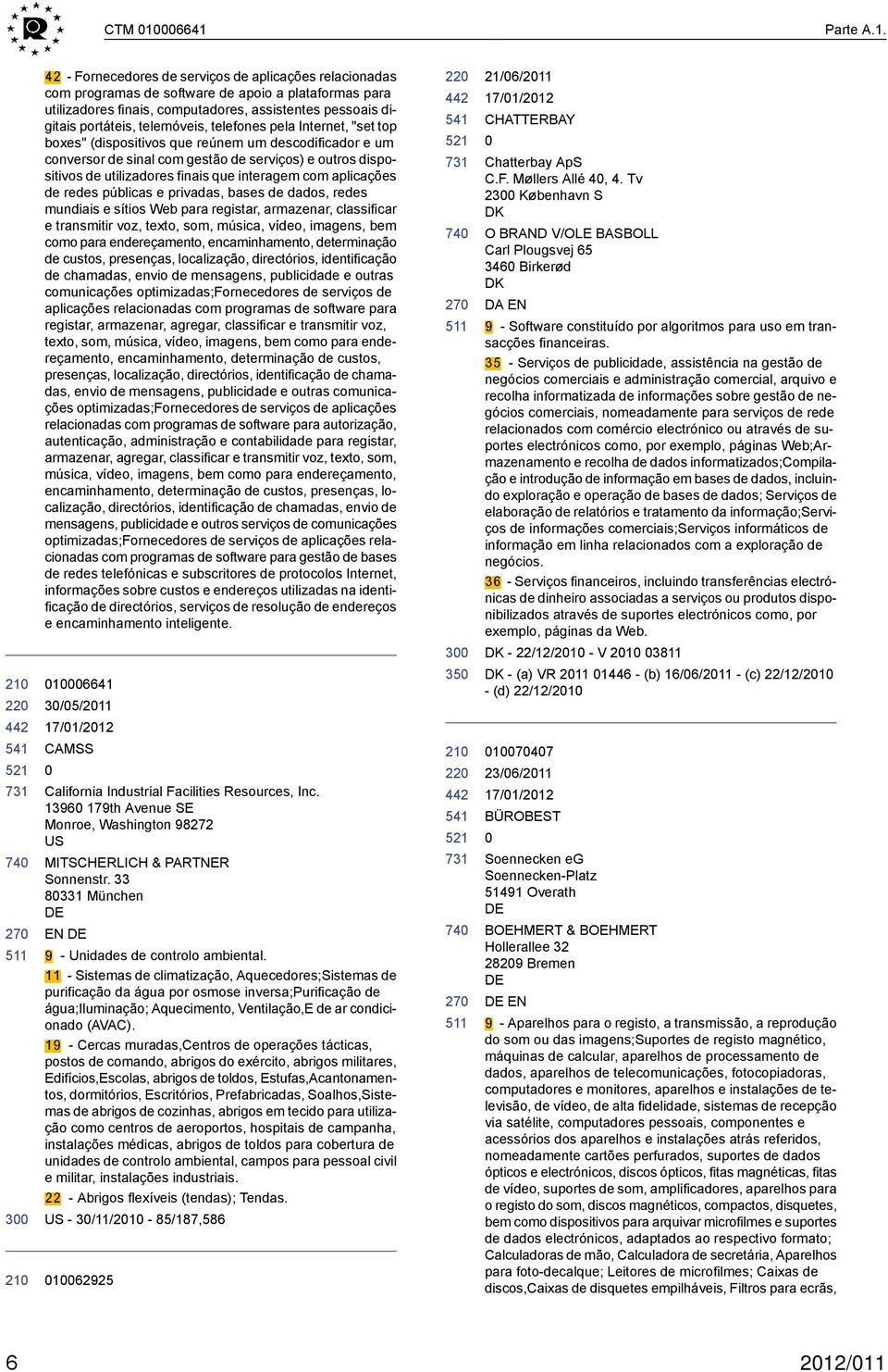 portáteis, telemóveis, telefones pela Internet, "set top boxes" (dispositivos que reúnem um descodificador e um conversor de sinal com gestão de serviços) e outros dispositivos de utilizadores finais