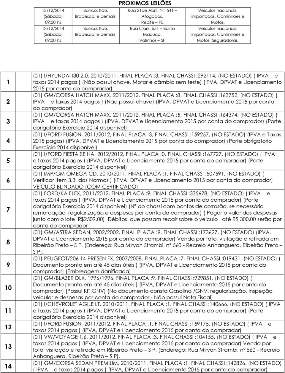 1 2 3 4 5 6 7 8 9 10 11 12 13 14 (01) I/HYUNDAI I30 2.