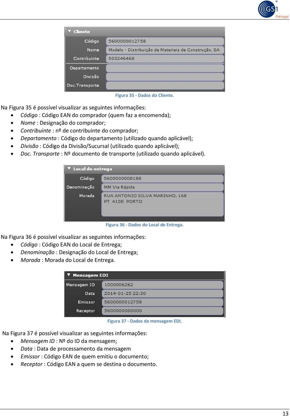 Departamento : Código do departamento (utilizado quando aplicável); Divisão : Código da Divisão/Sucursal (utilizado quando aplicável); Doc.