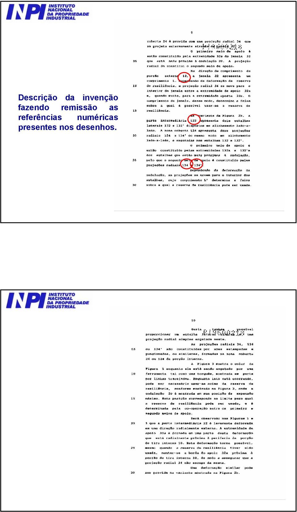 referências numéricas