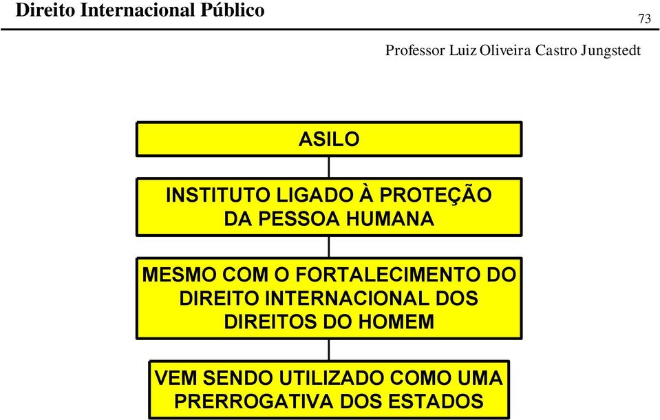 DIREITO INTERNACIONAL DOS DIREITOS DO HOMEM