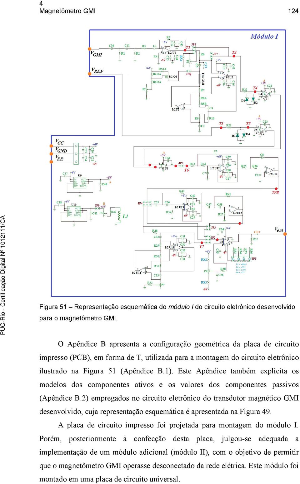 Este Apêndice também explicita os modelos dos componentes ativos e os valores dos componentes passivos (Apêndice B.