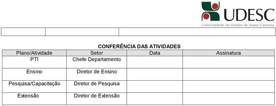 Ensino Pesquisa/Capacitação Extensão Diretor