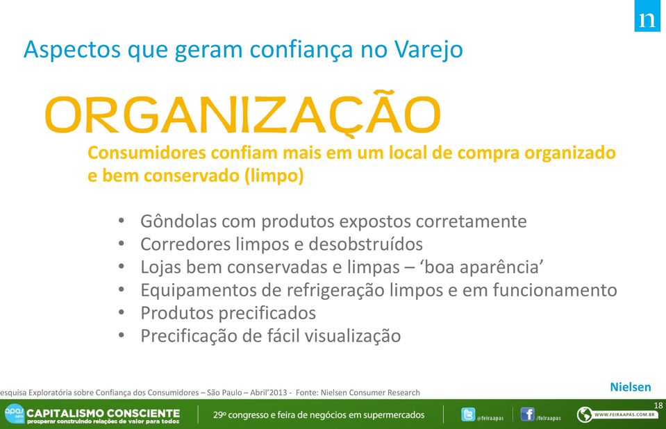 limpas boa aparência Equipamentos de refrigeração limpos e em funcionamento Produtos precificados Precificação de