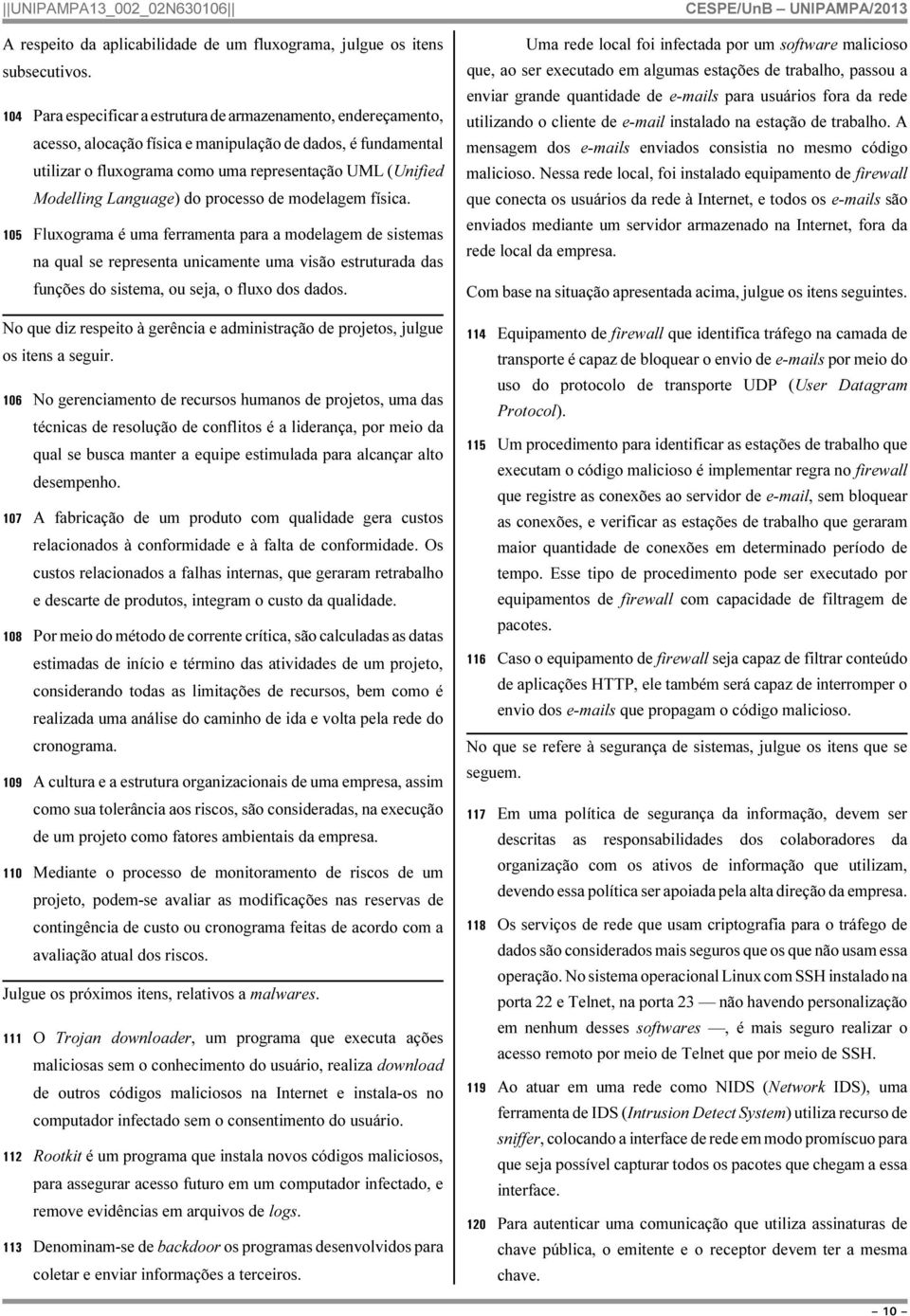 Language) do processo de modelagem física.