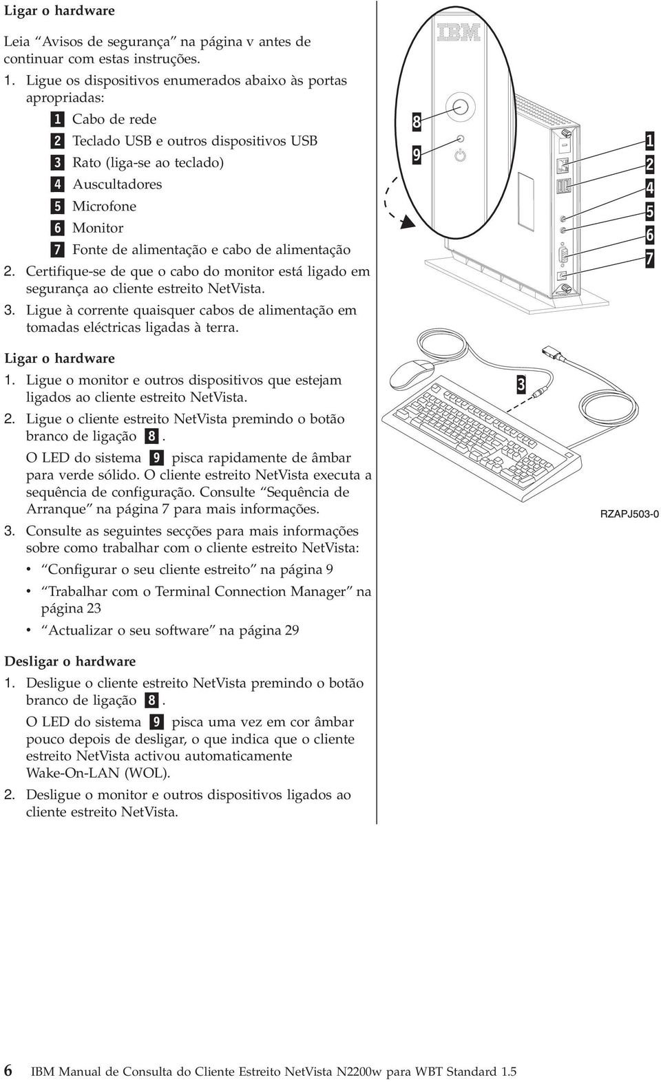 alimentação e cabo de alimentação 2. Certifique-se de que o cabo do monitor está ligado em segurança ao cliente estreito NetVista. 3.