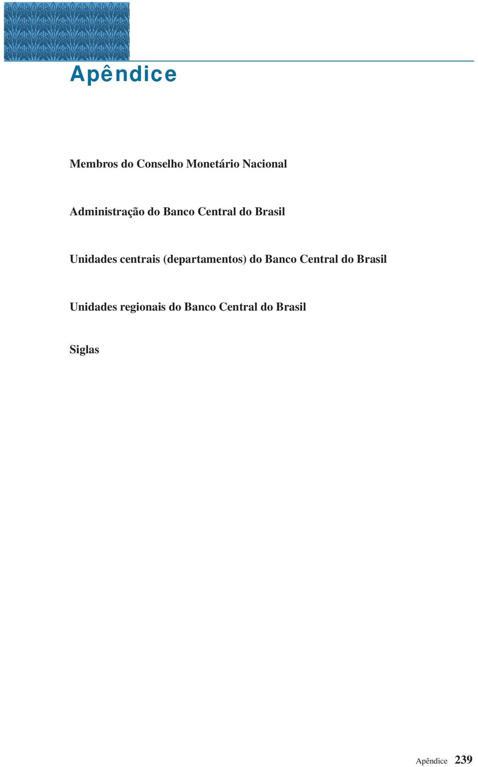 centrais (departamentos) do Banco Central do Brasil