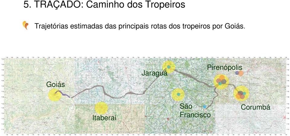 rotas dos tropeiros por Goiás.