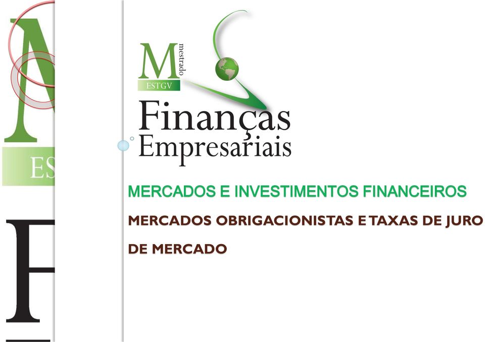 FINANCEIROS MERCADOS