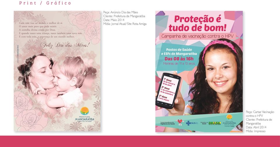 Atual/ Site Rota Amiga Peça: Cartaz Vacinação contra o HPV