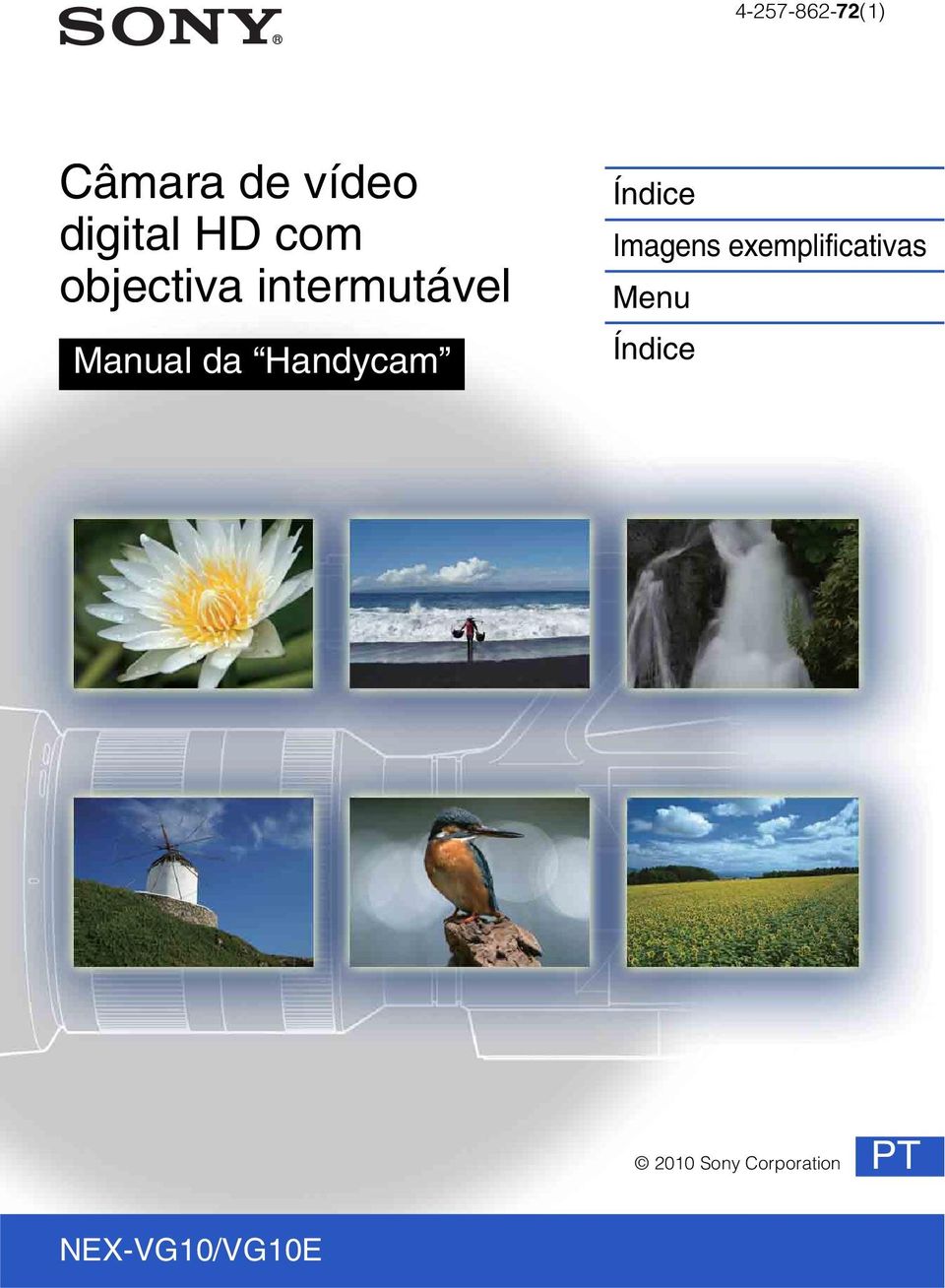 Manual da Handycam Índice Imagens Menu