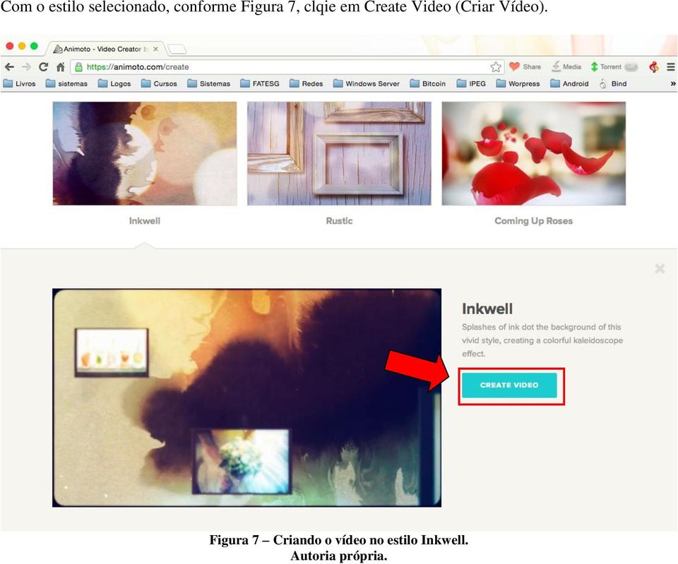 Create Video (Criar Vídeo).