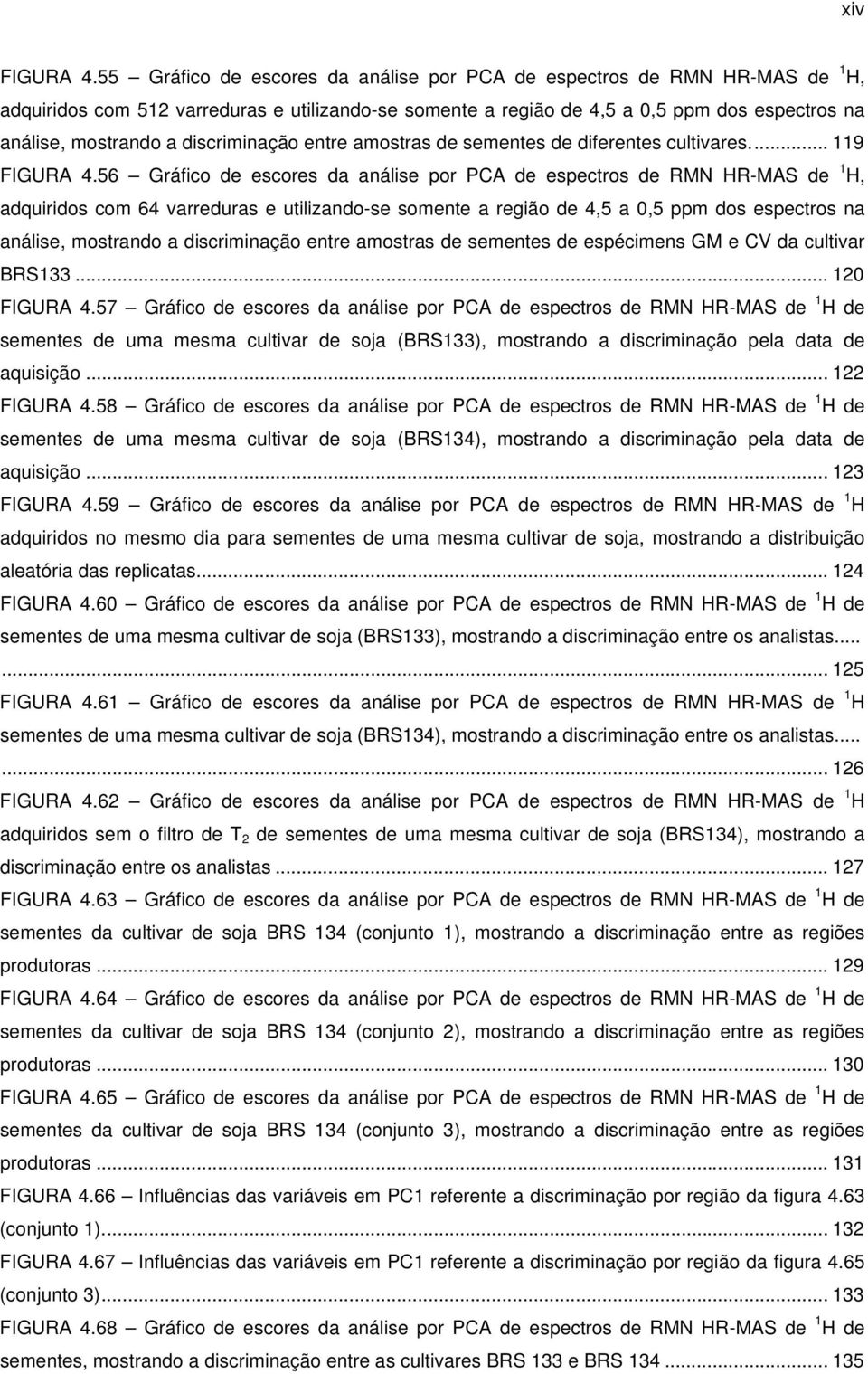 discriminação entre amostras de sementes de diferentes cultivares... 119 FIGURA 4.