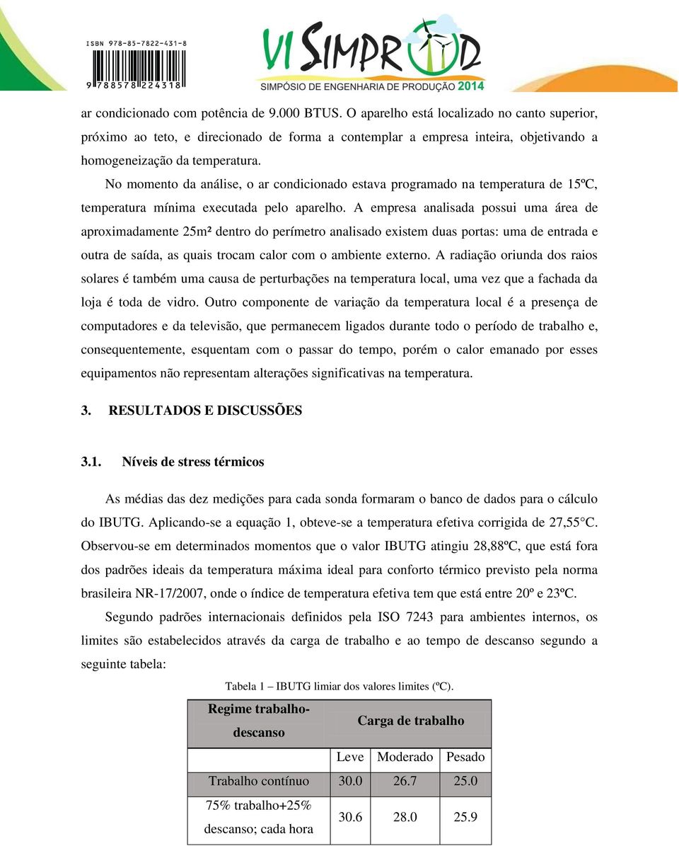 No momento da análise, o ar condicionado estava programado na temperatura de 15ºC, temperatura mínima executada pelo aparelho.