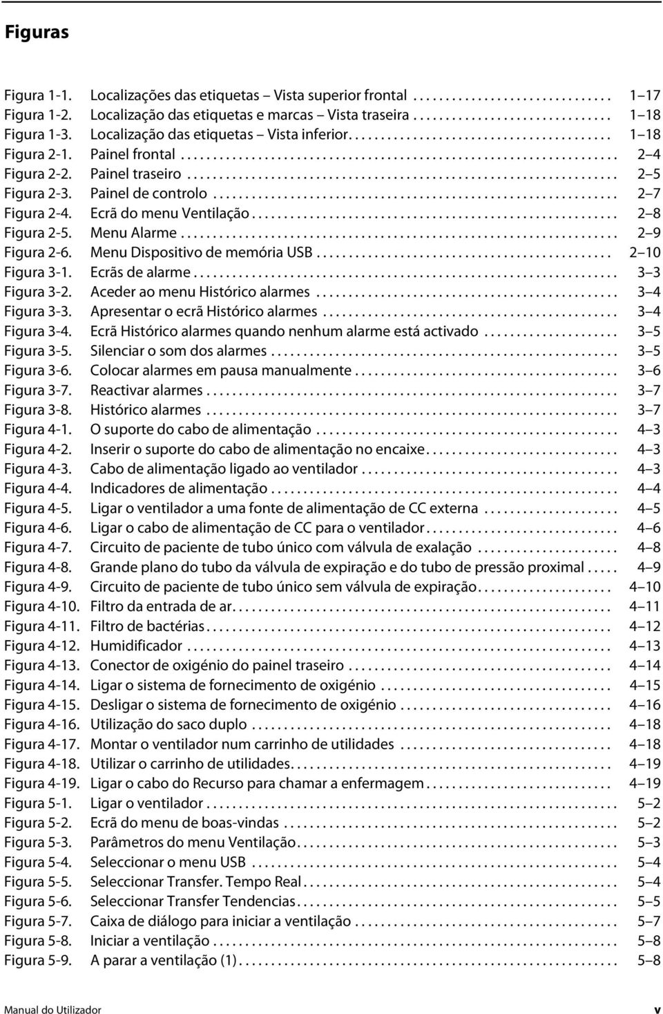 Painel traseiro................................................................... 2 5 Figura 2-3. Painel de controlo............................................................... 2 7 Figura 2-4.