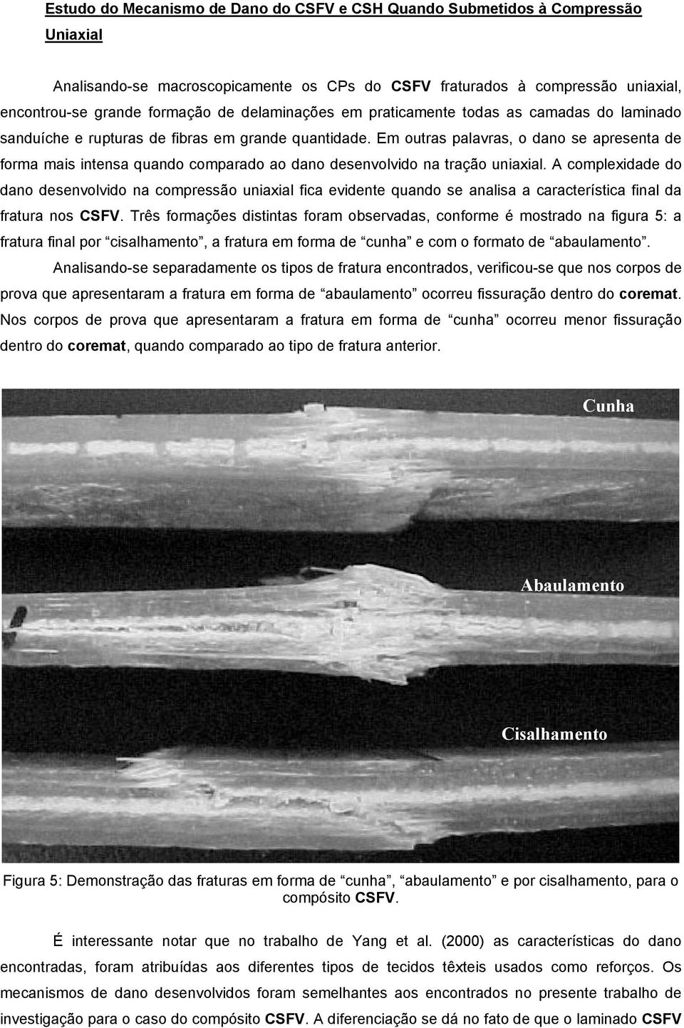 Em outras palavras, o dano se apresenta de forma mais intensa quando comparado ao dano desenvolvido na tração uniaxial.