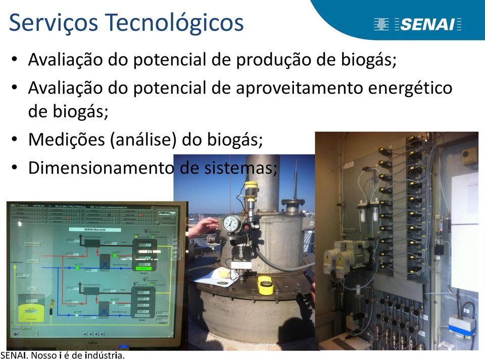 aproveitamento energético de biogás; Medições