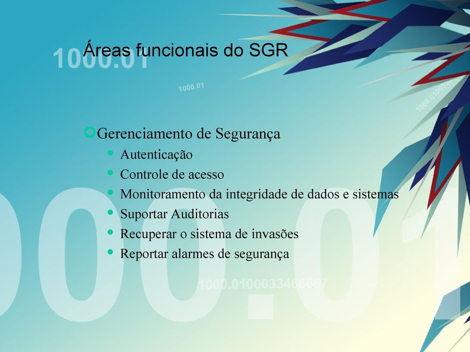 integridade de dados e sistemas Suportar Auditorias