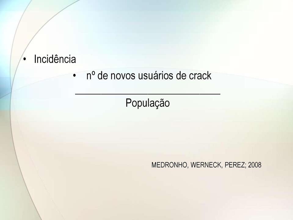 crack População