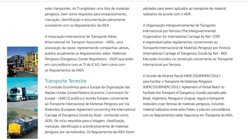 A Associação Internacional de Transporte Aéreo (International Air Transport Association - IATA), uma associação da classe, representando companhias aéreas, publica anualmente os Regulamentos sobre