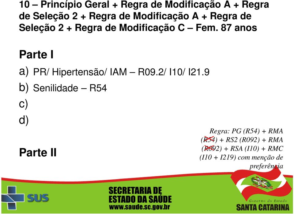 87 anos PR/ Hipertensão/ IAM R09.2/ I10/ I21.