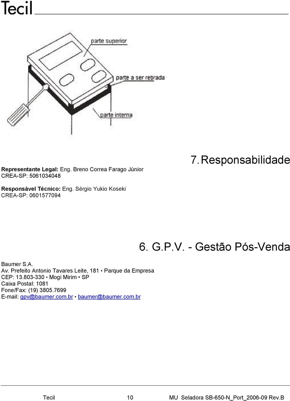 Prefeito Antonio Tavares Leite, 181 Parque da Empresa CEP: 13.