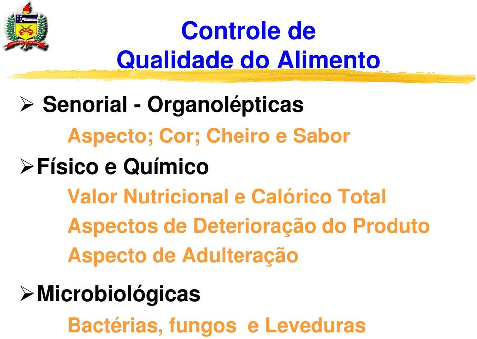 Nutricional e Calórico Total Aspectos de Deterioração do