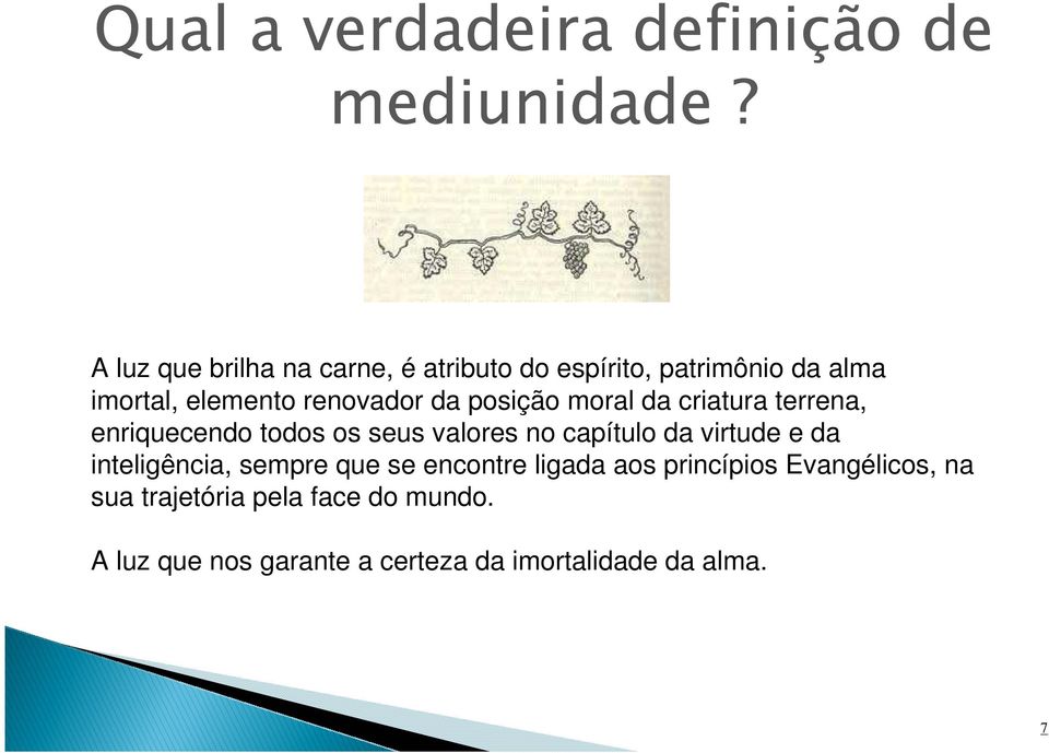 posição moral da criatura terrena, enriquecendo todos os seus valores no capítulo da virtude e da