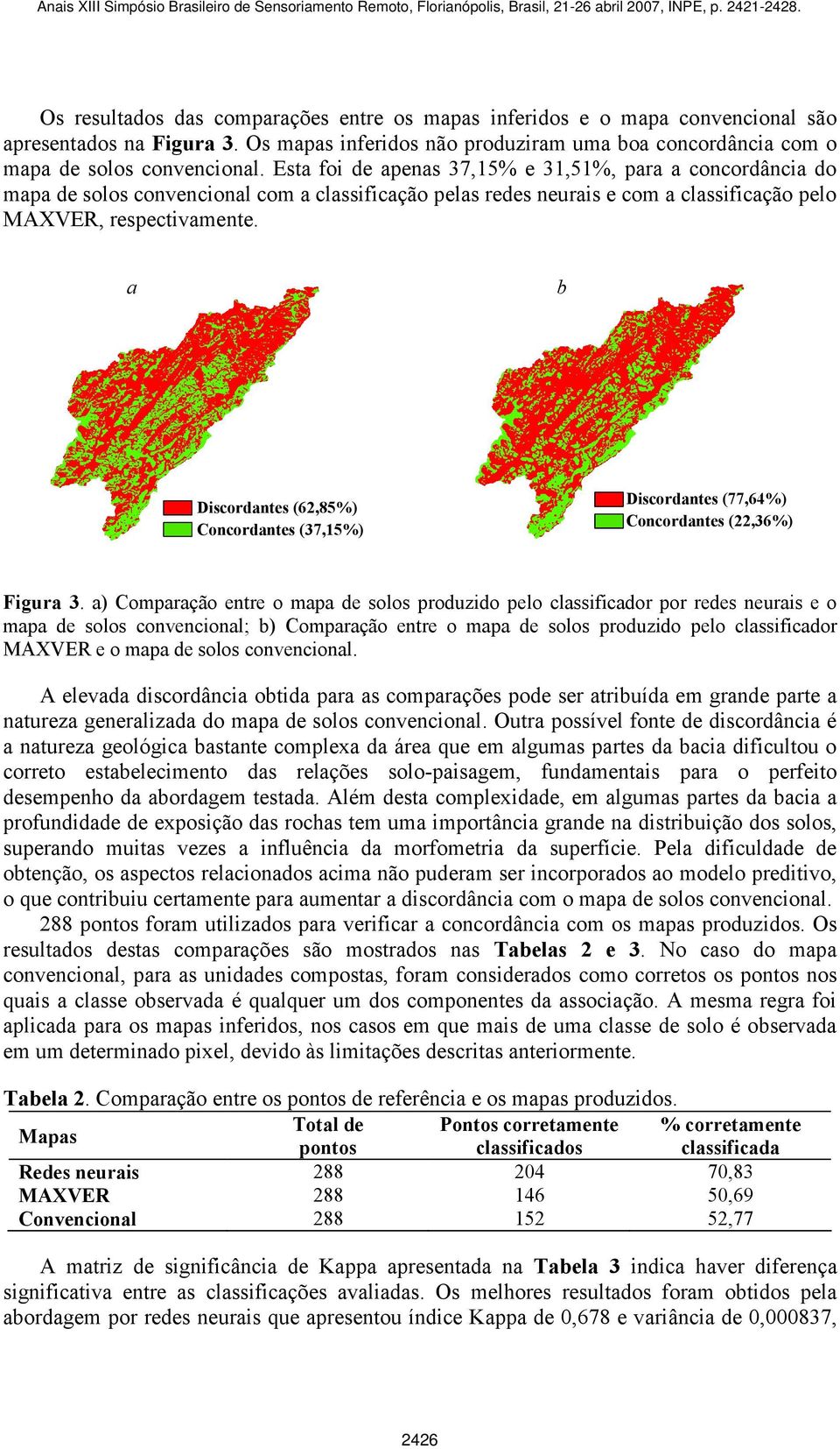 a b Discordantes (62,85%) Concordantes (37,15%) Discordantes (77,64%) Concordantes (22,36%) Figura 3.