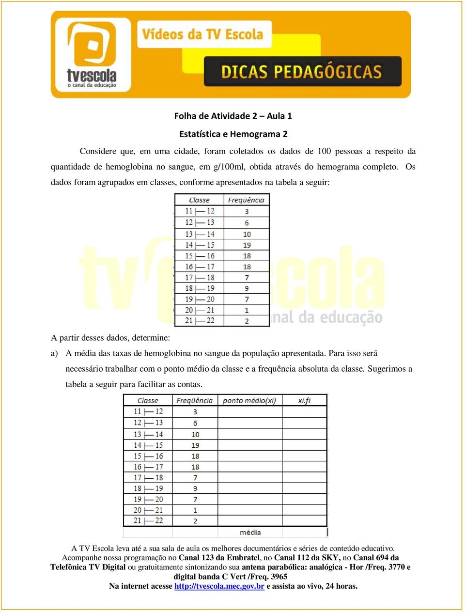 Os dados foram agrupados em classes, conforme apresentados na tabela a seguir: A partir desses dados, determine: a) A média das taxas de