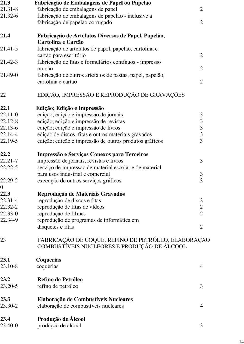 42-3 fabricação de fitas e formulários contínuos - impresso ou não 2 2.